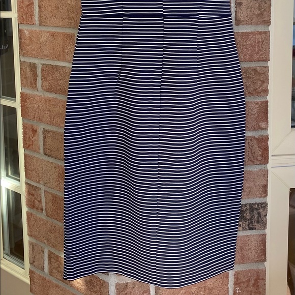 Banana Republic dress with navy and white stripes - Picture 2 of 4